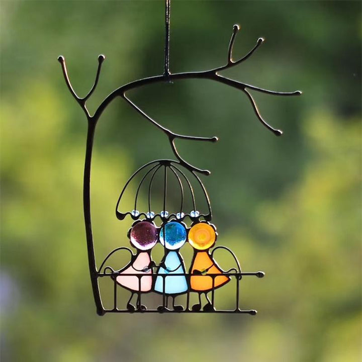 Kalsten | Sun catcher, Window hanging, Stained glass art