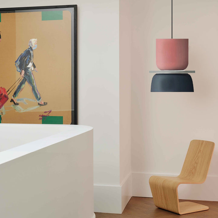 Kalsten | Nordic Color Block Pendant Light Fixture - Modern Hanging Lamp for Kitchen & Dining Room