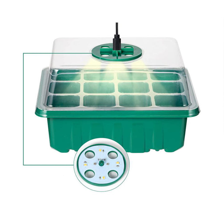 Seed Starter Trays with Grow Light, 5 sets | Kalsten