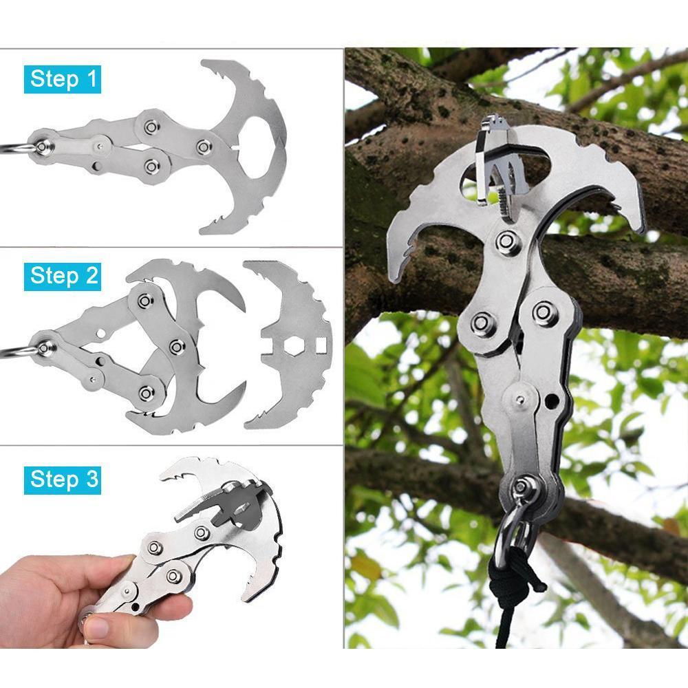 Kalsten | Stainless Steel Survival Folding Grappling Gravity Hook
