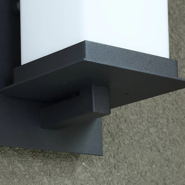 Modern Chinese Square Outdoor Waterproof 1-Light Wall Sconce Lamp | Kalsten