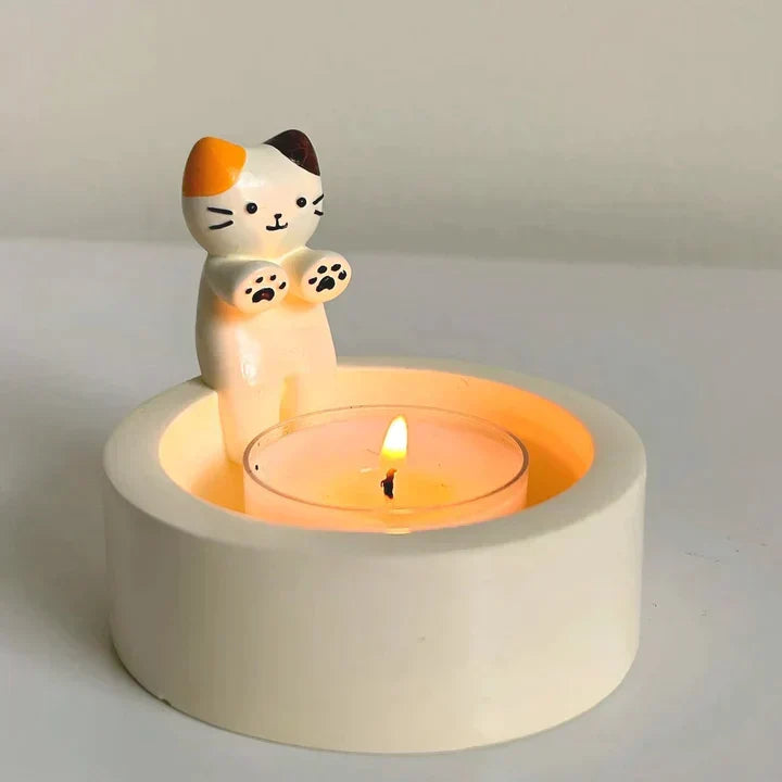 Cat-Shaped Candle Holders