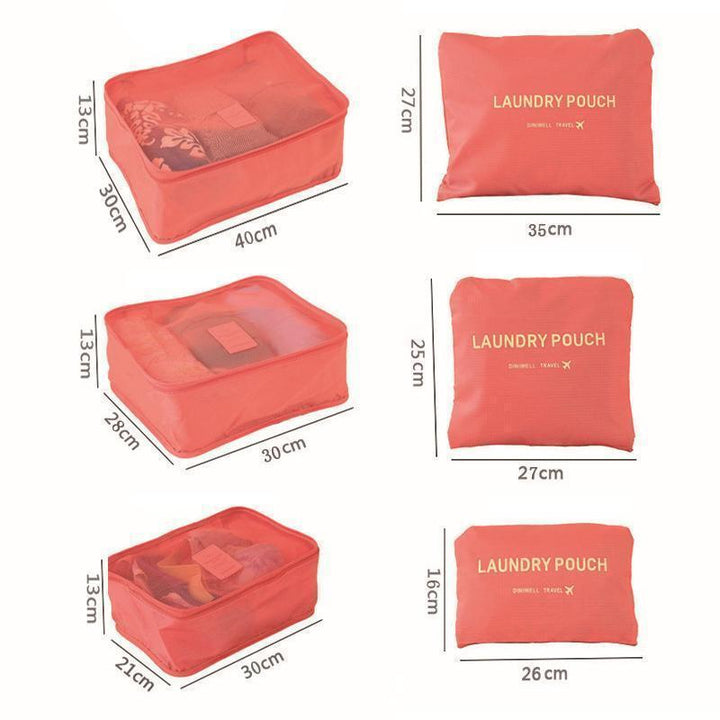 Packing Cubes Set – 6-Piece Travel Organizer
