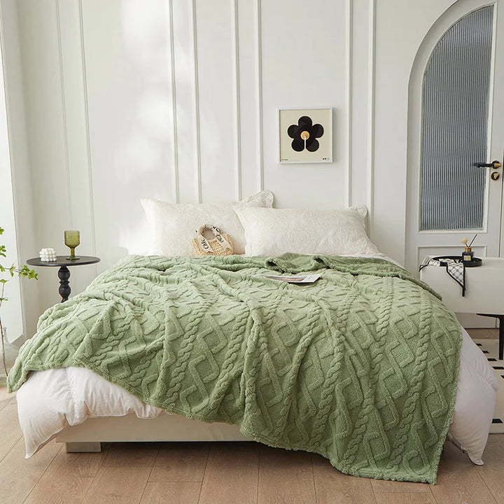 Kalsten | Luxury Faux Lambswool Polyester Blanket for Bedroom