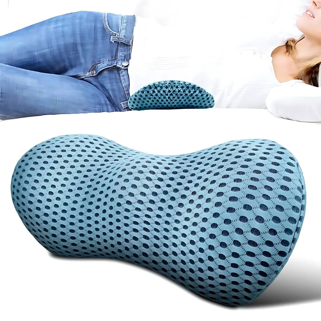 ComfortWave Lumbar Support Cushion | for Lower Back Pain Relief - Ergonomic Design for Office - Driving and Home Use Kalsten