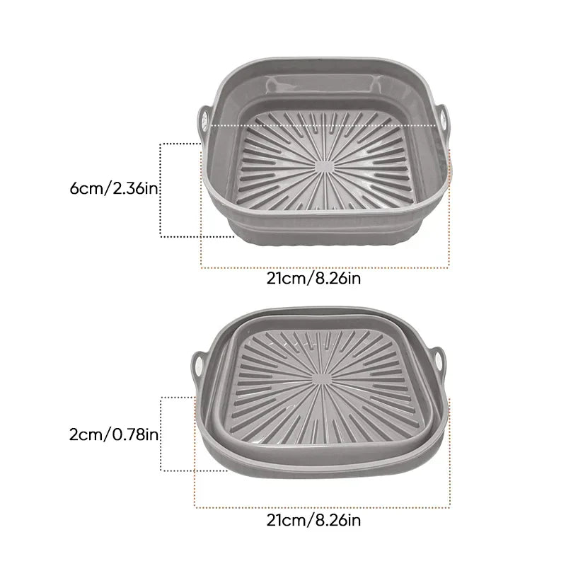 Air Fryer Silicone Grill Pan Reusable Baking Tray | Kalsten