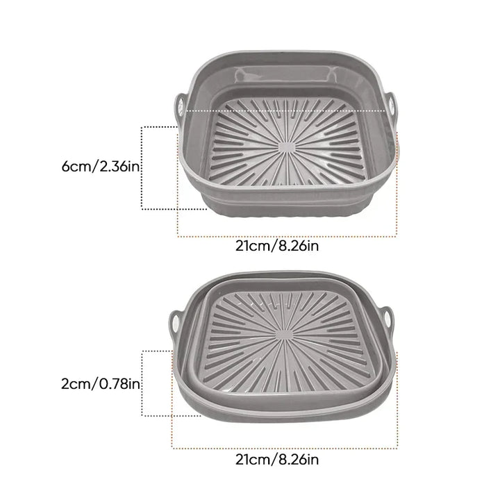 Air Fryer Silicone Grill Pan Reusable Baking Tray | Kalsten