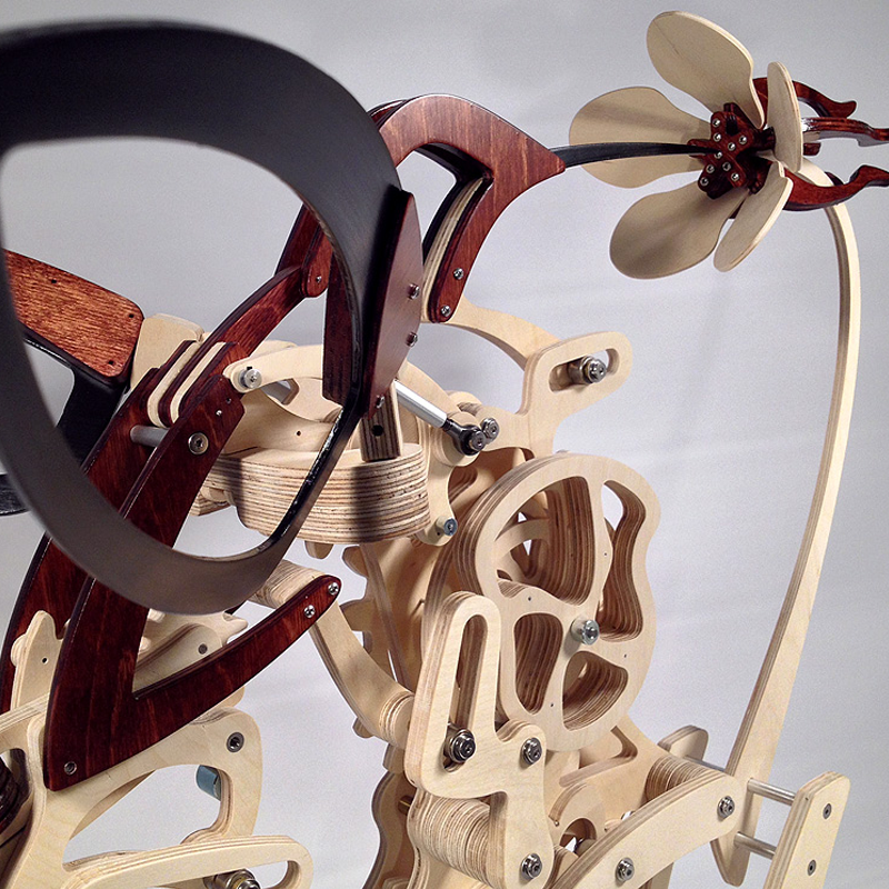 Kalsten | Wood Kinetic Hummingbird Sculpture