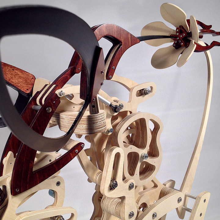 Kalsten | Wood Kinetic Hummingbird Sculpture