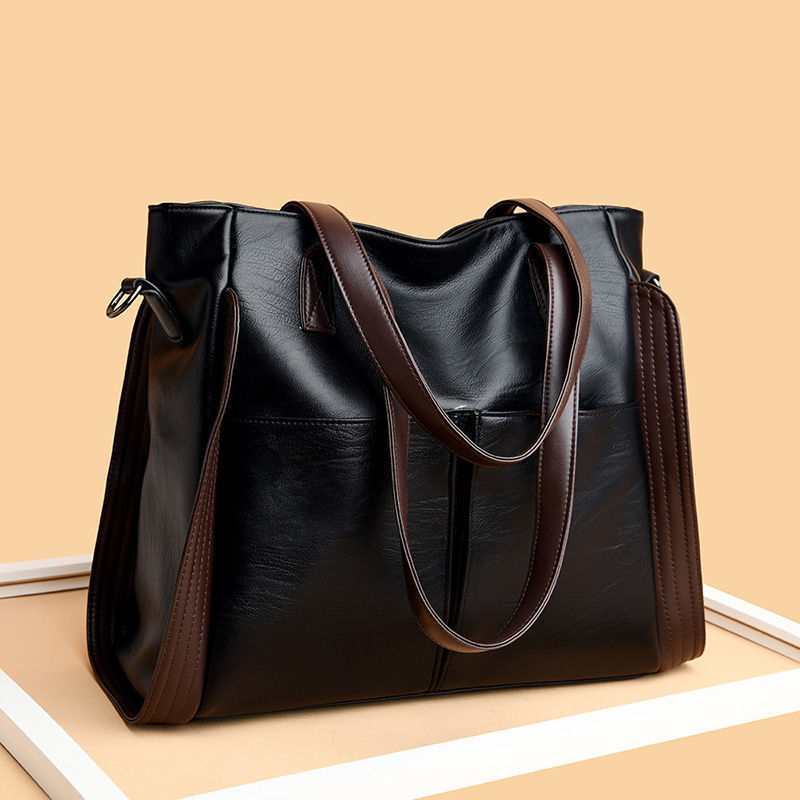 Women's tote bag made of soft leather with large capacity | Kalsten