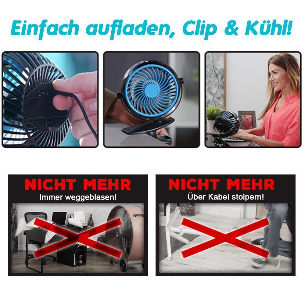 360 ° Portable & Rechargeable Lithium-Ion Fan | Kalsten