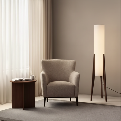 Walnut Nordic Retro Floor Lamp