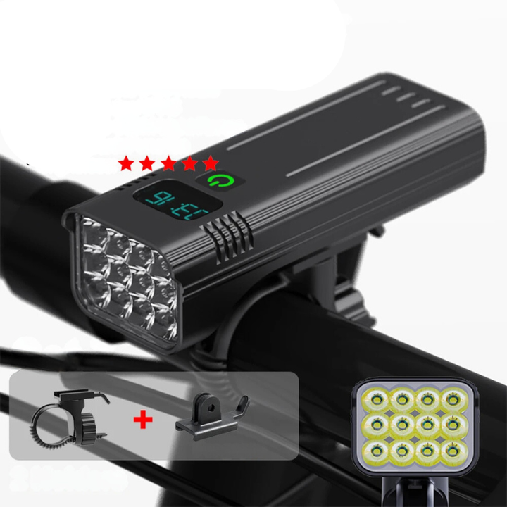 Kalsten | 5000 Lumen USB Rechargeable Bike Light with Mounts