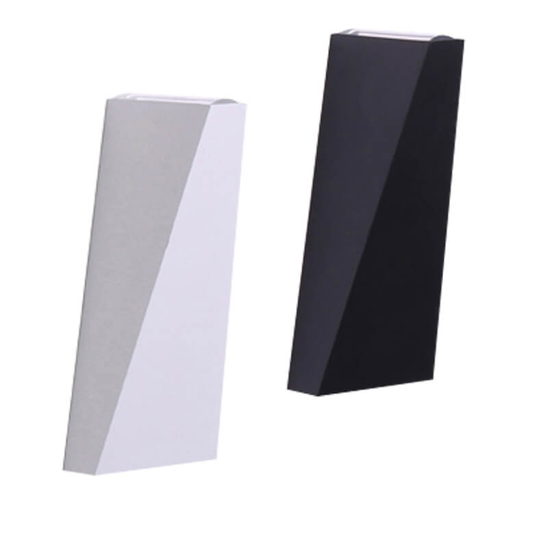Simple Trapezoidal Outdoor Waterproof LED 2-Light Wall Sconce Lamp | Kalsten
