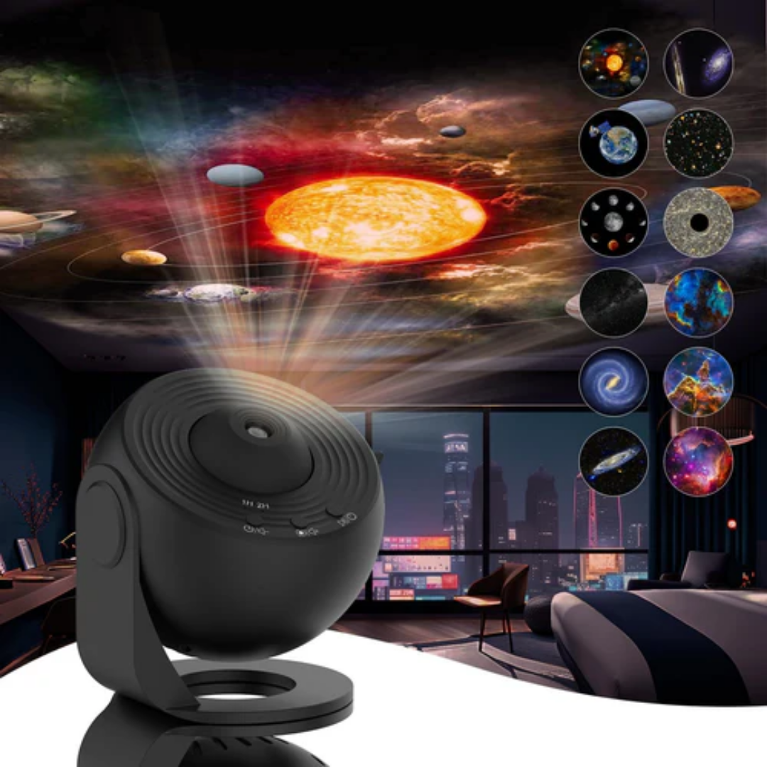 Planetarium Galaxy Projector - 360° rotation for full-room coverage Kalsten