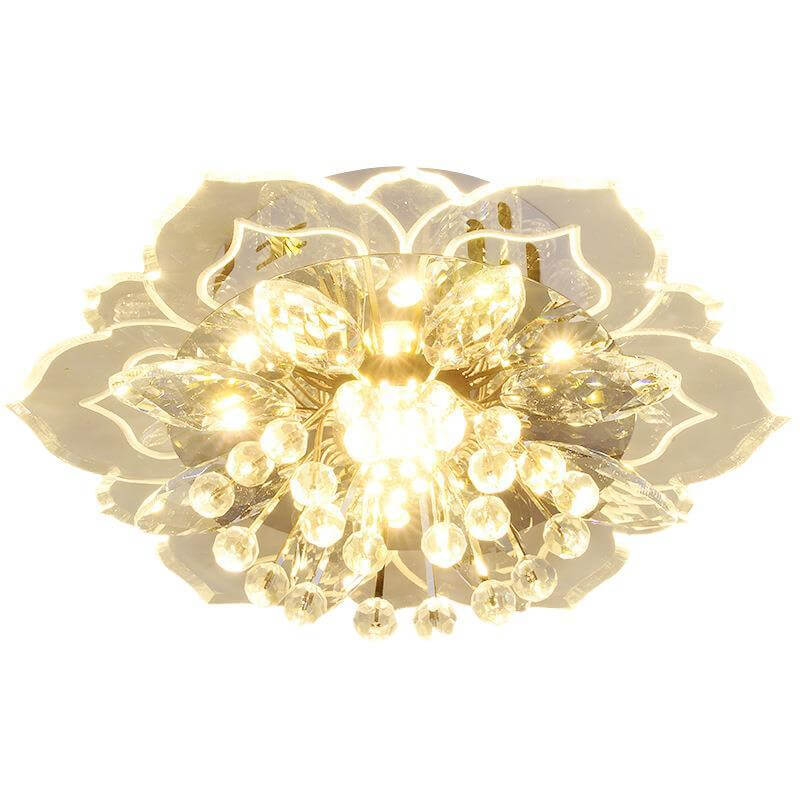 Kalsten GlowPetal | LED Crystal Ceiling Light | Flower Shaped, RGB Color Changing & Energy Efficient