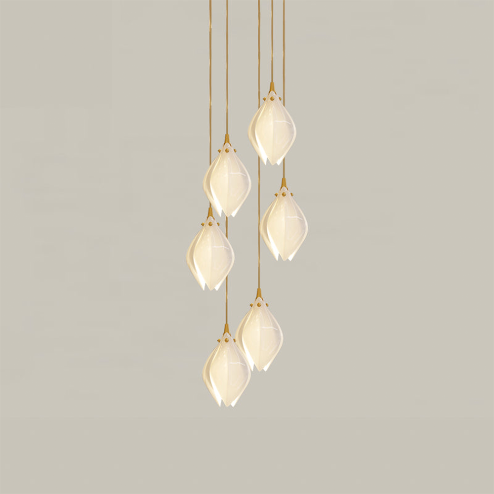 Creative Multi-heads Stylised Bloom Buds Pendant Lamp | Kalsten