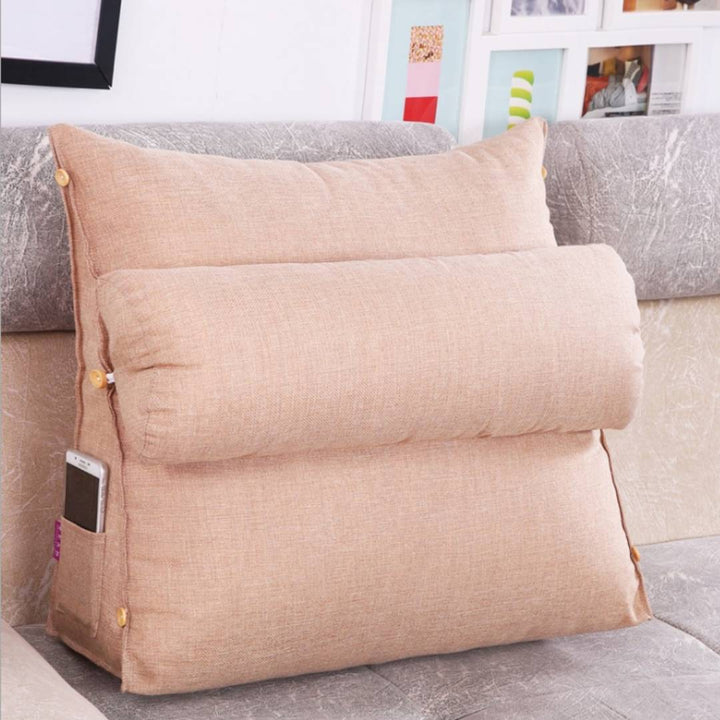 LoungeEase | Backrest Pillow for Reading and TV - Lumbar Support Adjustable Bed Pillow - Comfort Posture - Versatile Use Pillow Kalsten