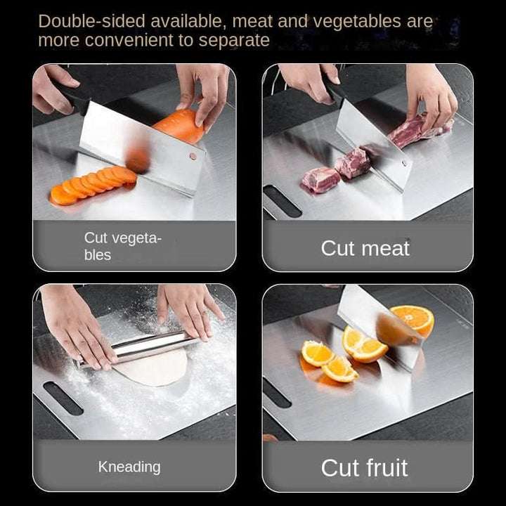 Kalsten | CHEFSTEEL – Cutting board made of stainless steel, robust & easy to clean for hygienic work