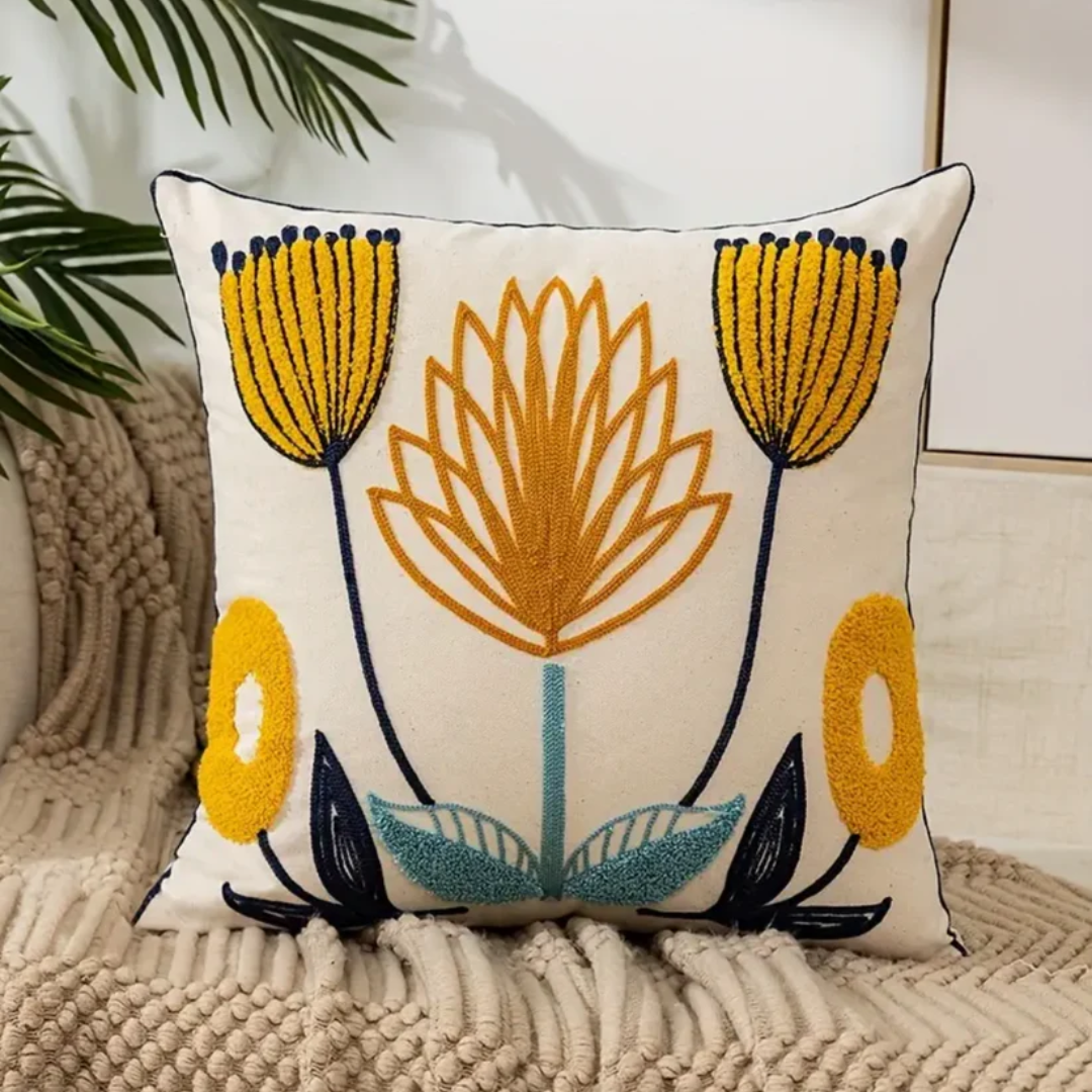Decorative Cushion FloraSoft – Decorative Flower Cushion with Removable Cover | Kalsten