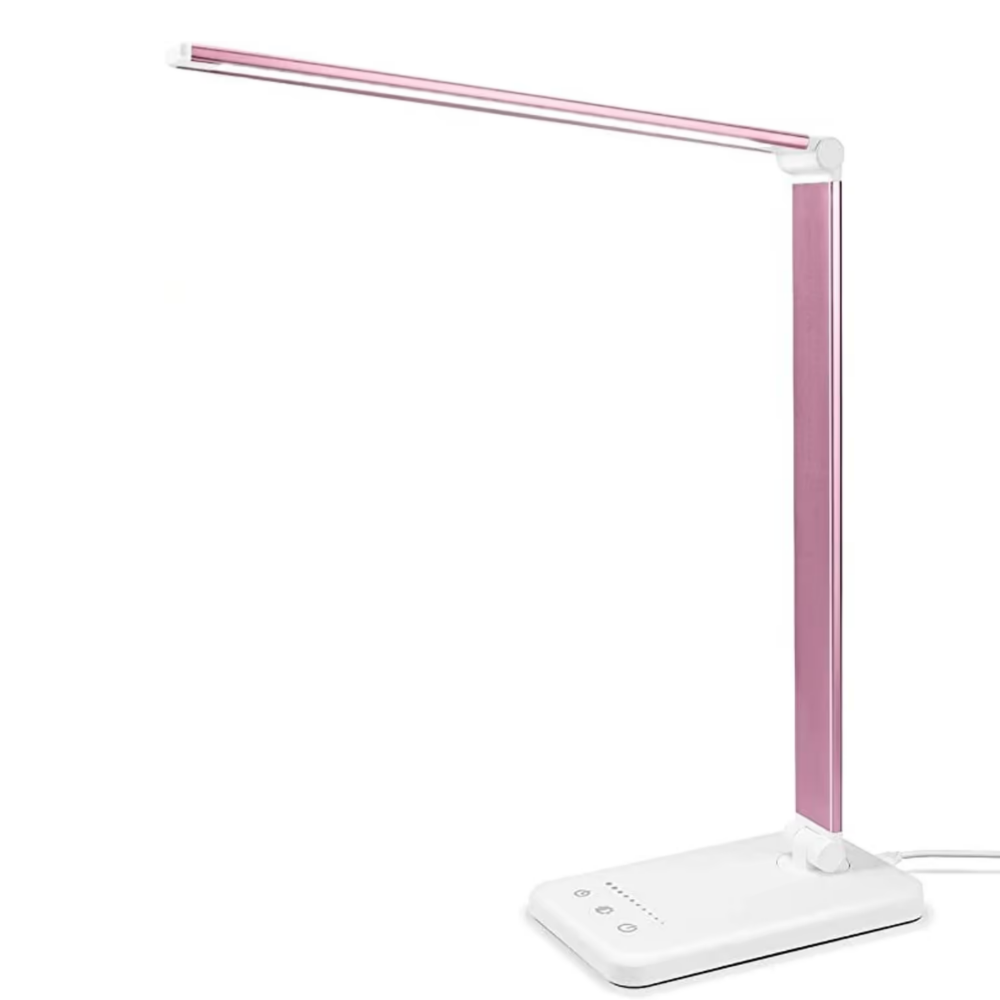 LED Desk Lamp - Table Lamp with USB Charging Port, 5 Light Settings and Brightness Levels Kalsten