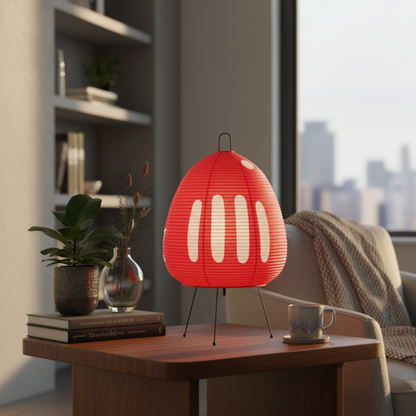 Yunari Haze Wabi-Sabi Rice Paper Lamp