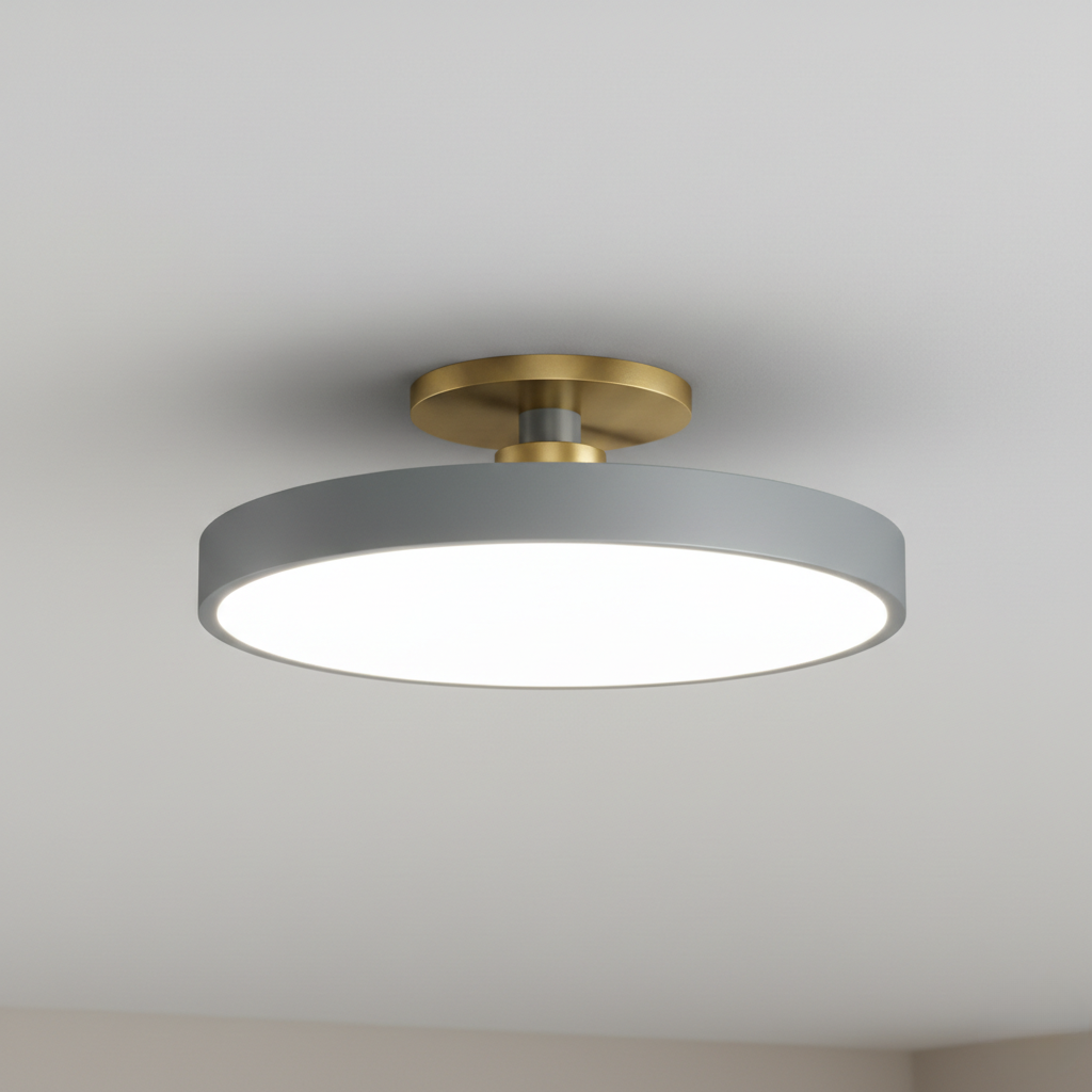 Datum Two-Tone Dimmable LED Flush Mount