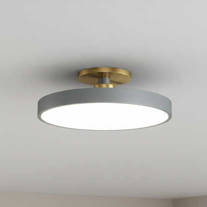 Datum Two-Tone Dimmable LED Flush Mount