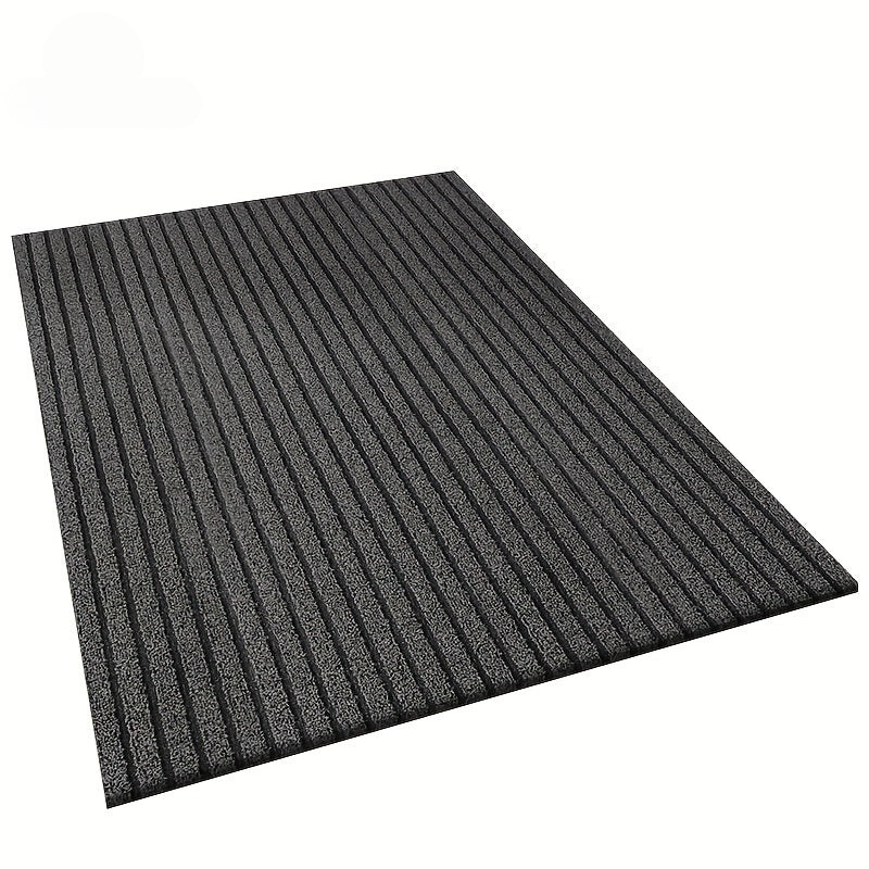 All-weather doormat – Wear-resistant striped doormat, non-slip, stain- and fade-resistant, flat mat for indoor and outdoor use