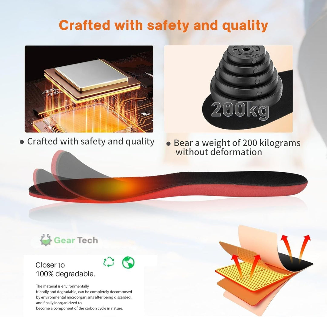 Rechargeable Heated Insoles (UK Winter Comfort)