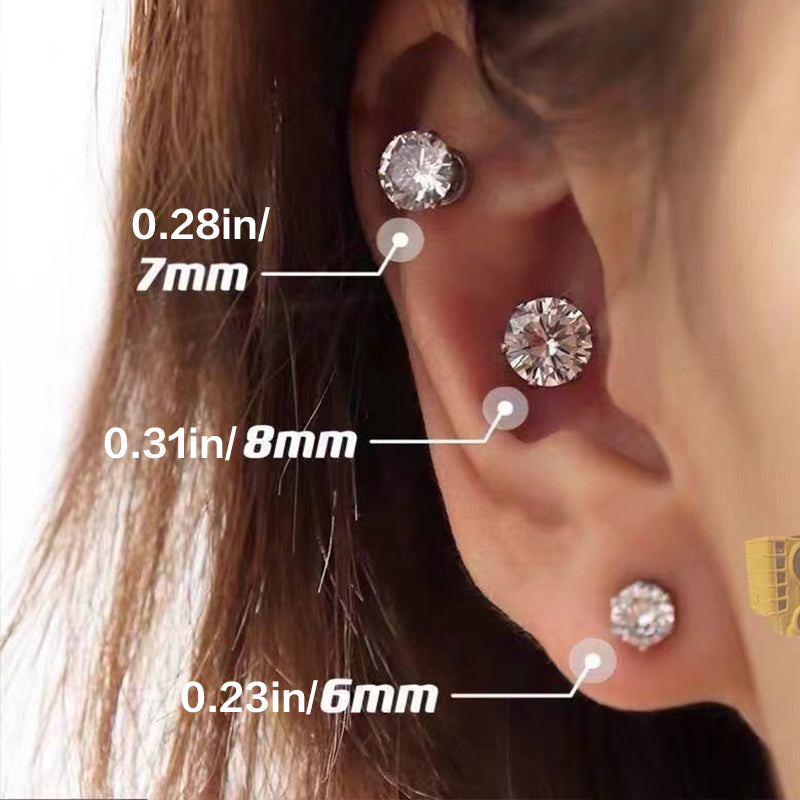 Brehn | Magnetic Zircon Stud Ear Clip