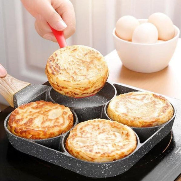 Kalsten | Four-hole egg pan, breakfast omelette household frying pan non-stick pan