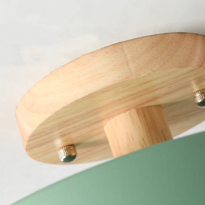 LED Round Ceiling Lamp – Nordic Semi-Flush Design