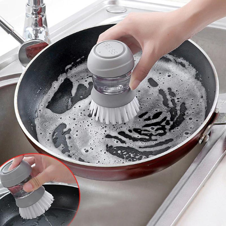 Washing Brush with Integrated Detergent Dispenser | Kalsten