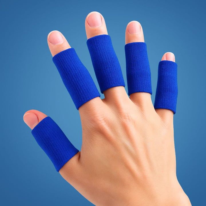 FlexiGuard | Finger Protection Sleeves – Injury Prevention – Breathable Snug Fit - Keeps wounds and bandages in place – Sports and Daily Comfort Kalsten