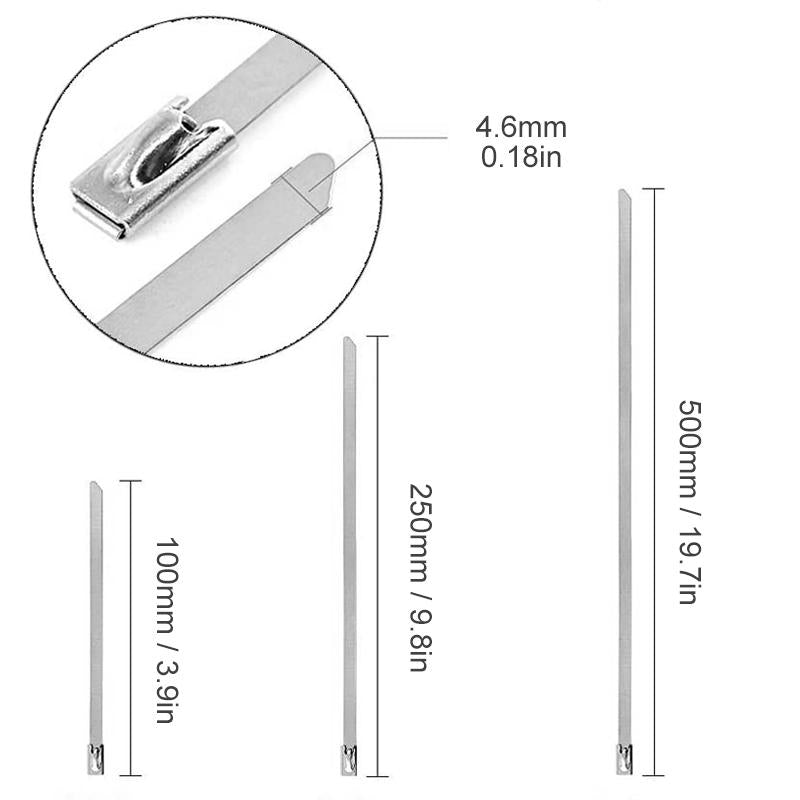 Multipurpose Metal Cable Ties (100 PIECES) | Kalsten