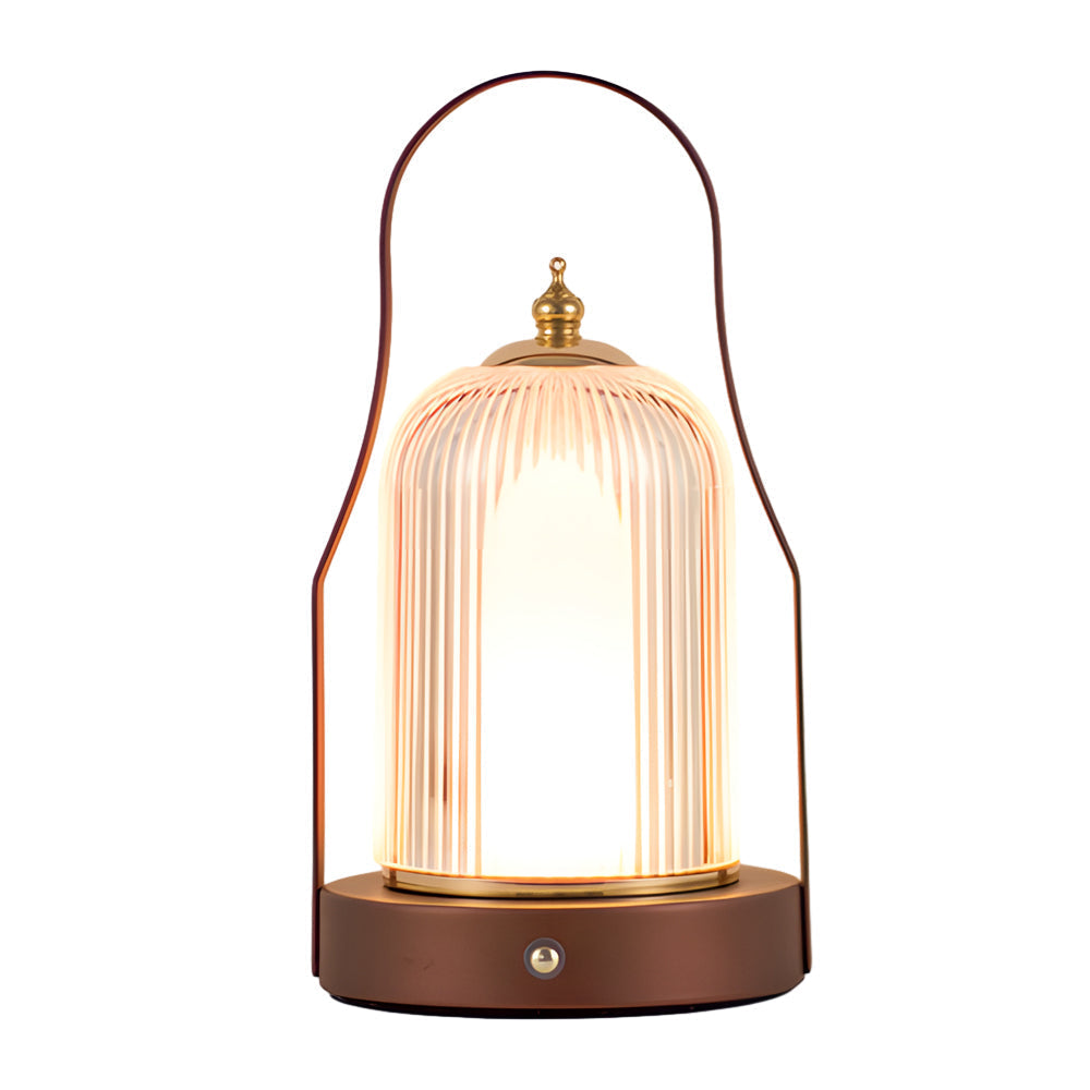 Touch Rechargeable LED Brass Portable Cordless Lantern Table Lamp | Kalsten