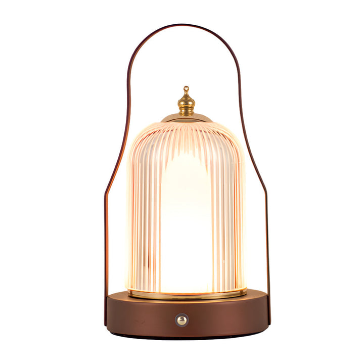 Touch Rechargeable LED Brass Portable Cordless Lantern Table Lamp | Kalsten