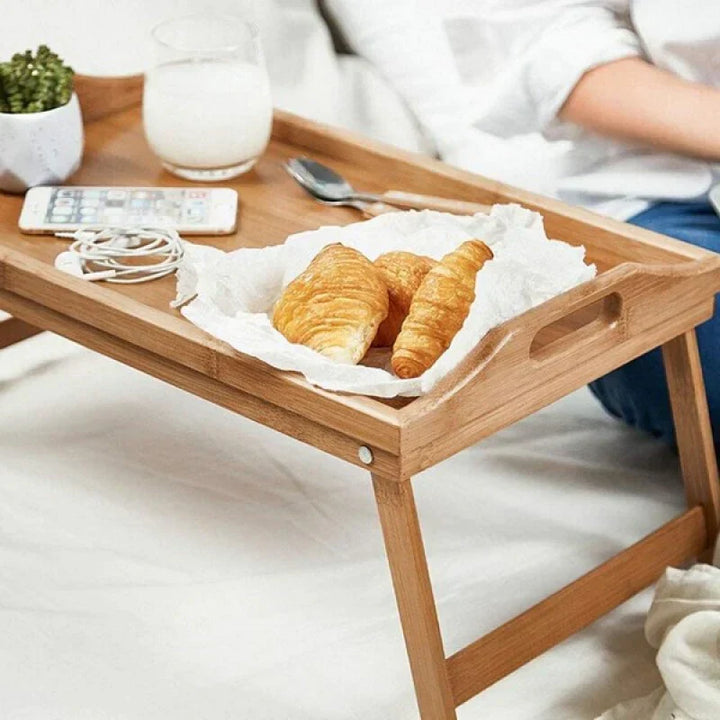 Bamboo Breakfast Bed Tray Table Kalsten