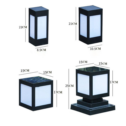 Skanto | Square Solar LED Garden Lamp – Decorative Outdoor Lighting for Paths and Patios