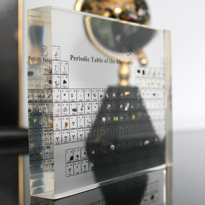 Illuminated periodic table with real elements - Elementa | Karnz