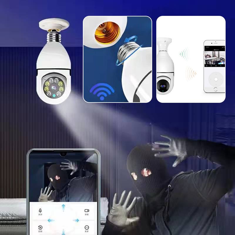 Wireless wifi security camera with bulb | Kalsten