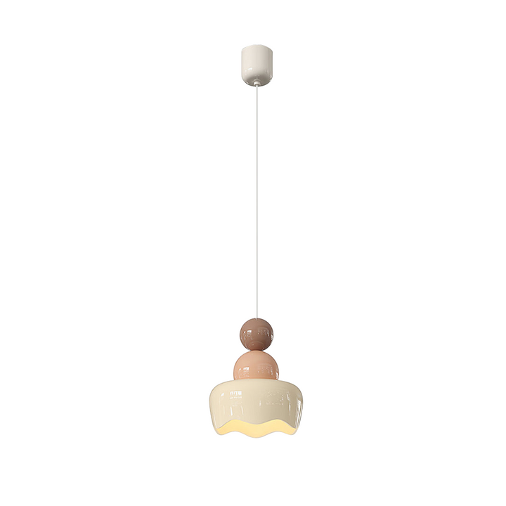 Cream Sunny Bedroom Bedside Pendant Lamp | Kalsten