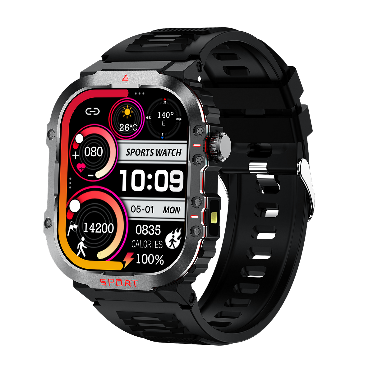 Skanto | Sugar PRO 5 | Smart Glucose Monitoring Watch – Track Blood Sugar, Heart Rate & Fitness