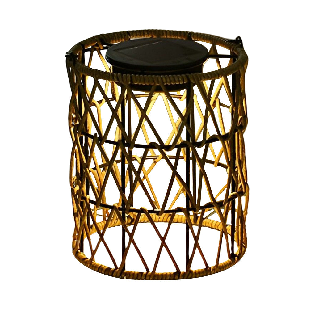 Rattan Lantern Waterproof Creative Modern Solar Garden Lights Lawn Lamp | Kalsten