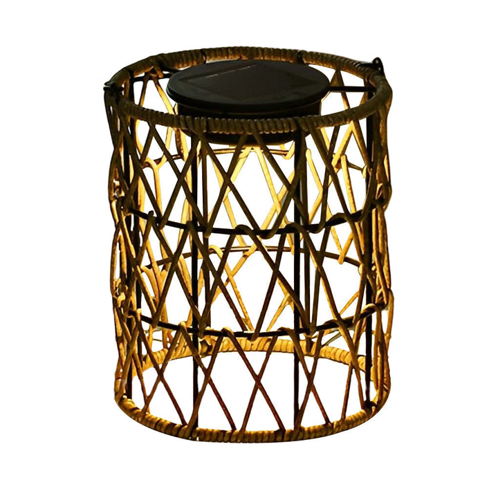 Rattan Lantern Waterproof Creative Modern Solar Garden Lights Lawn Lamp | Kalsten