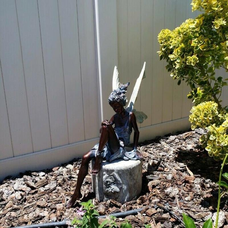 Kalsten | Sitting Fairy Garden Statue