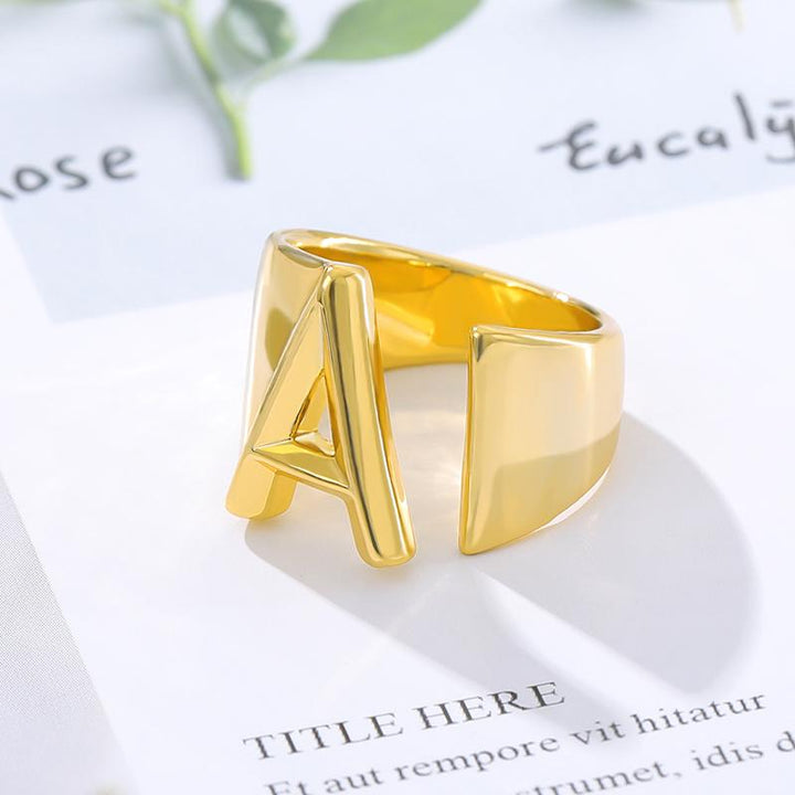 Kalsten | Initial A-Z Letter Ring
