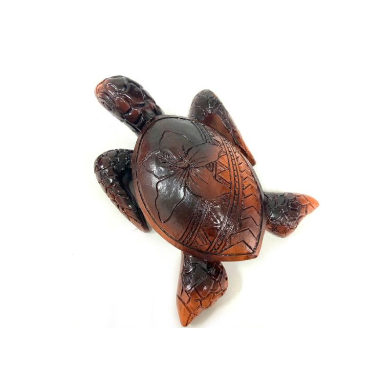 Wood sculpture Hawaii turtle | Kalsten