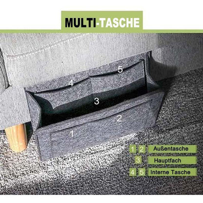 Hanging bag for bedside storage | Karnz